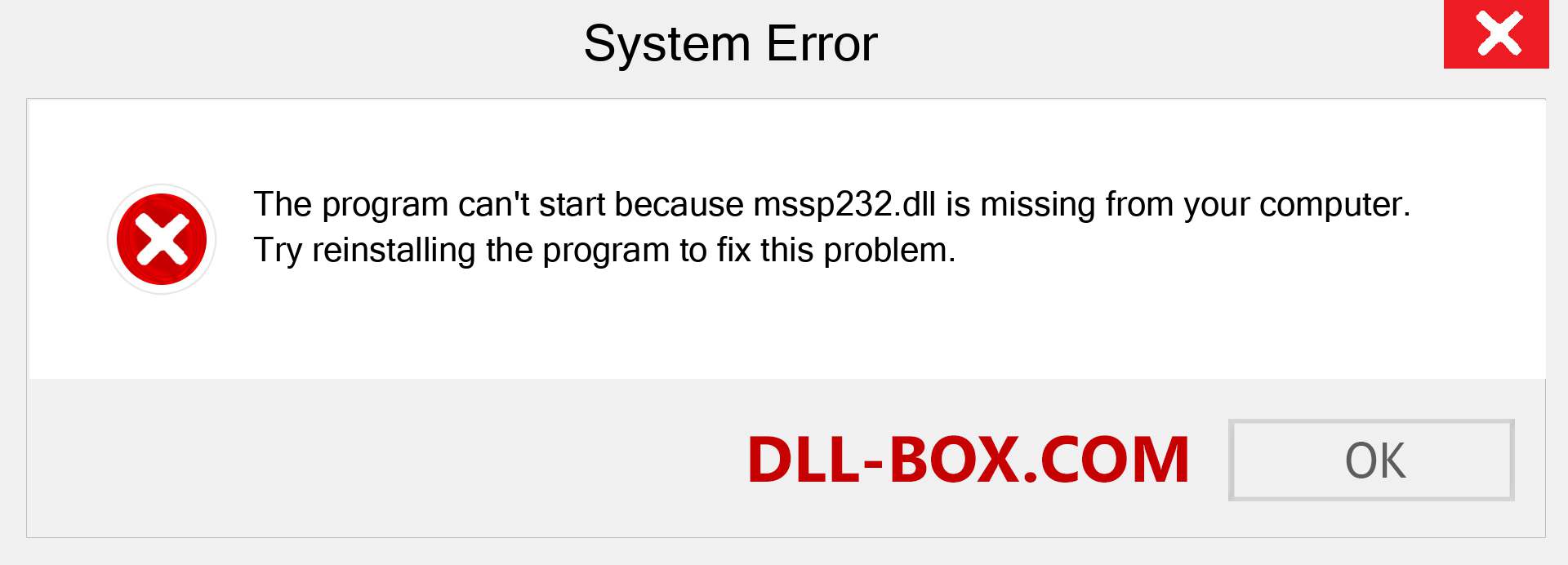  mssp232.dll file is missing?. Download for Windows 7, 8, 10 - Fix  mssp232 dll Missing Error on Windows, photos, images