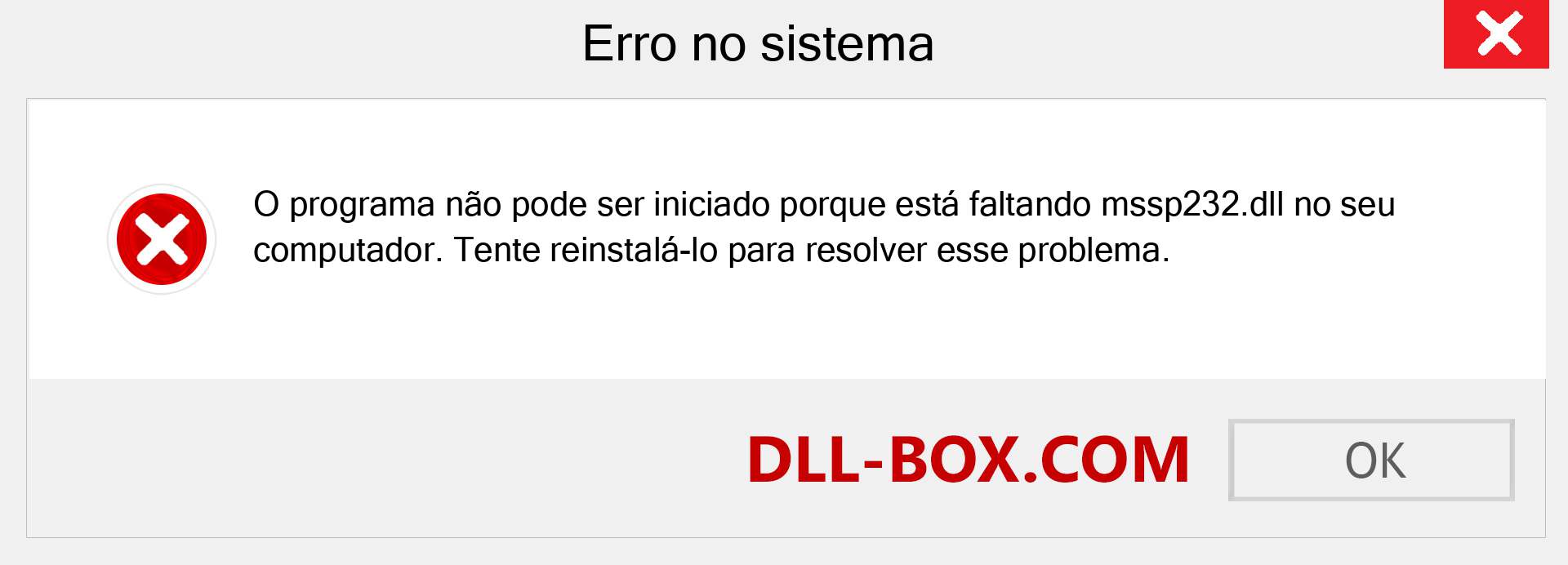 Arquivo mssp232.dll ausente ?. Download para Windows 7, 8, 10 - Correção de erro ausente mssp232 dll no Windows, fotos, imagens